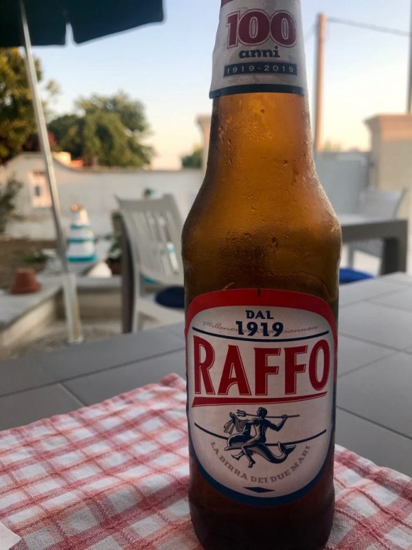 Raffo beer from Taranto, Puglia