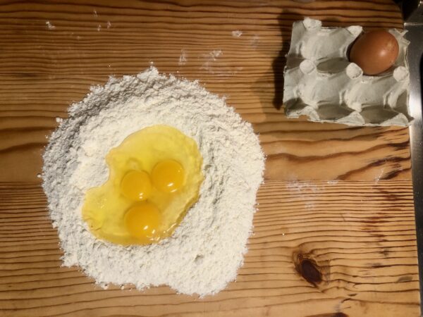 eggs, flour and manual skills