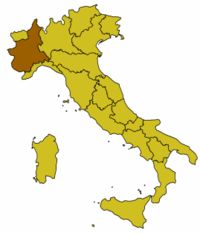 piemonte on the map