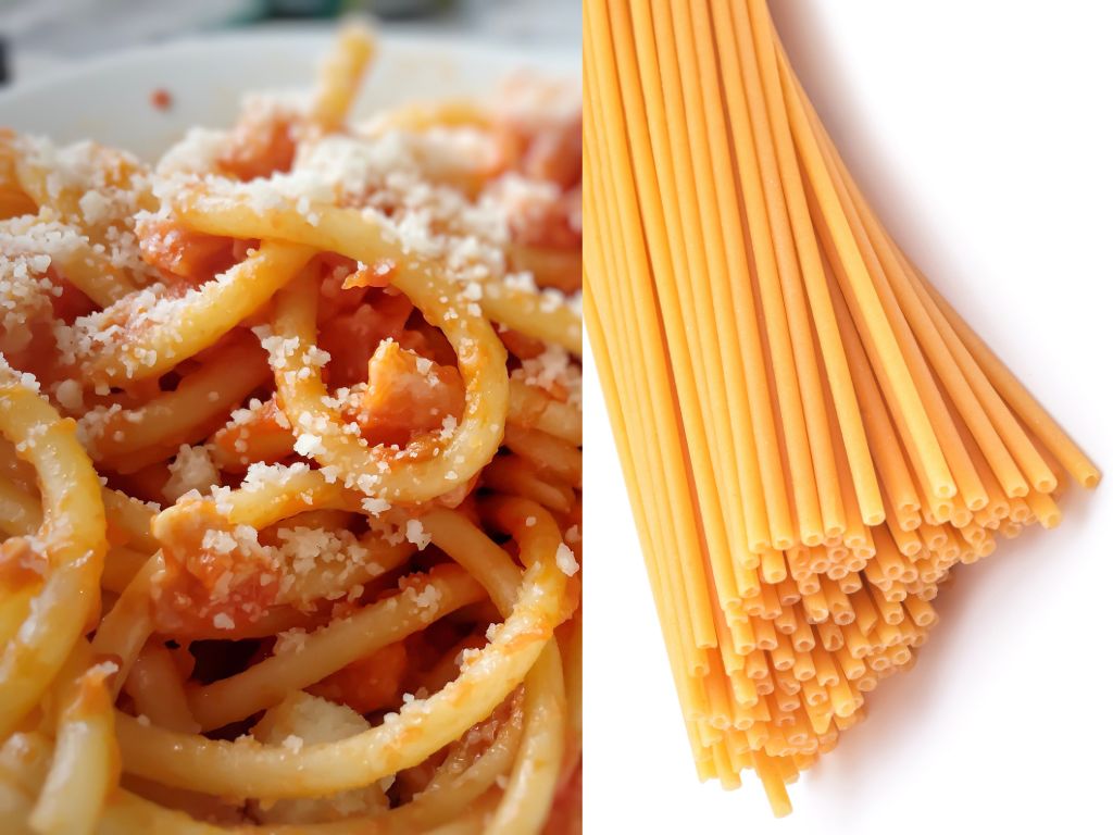 regional pasta shapes italy - bucatini