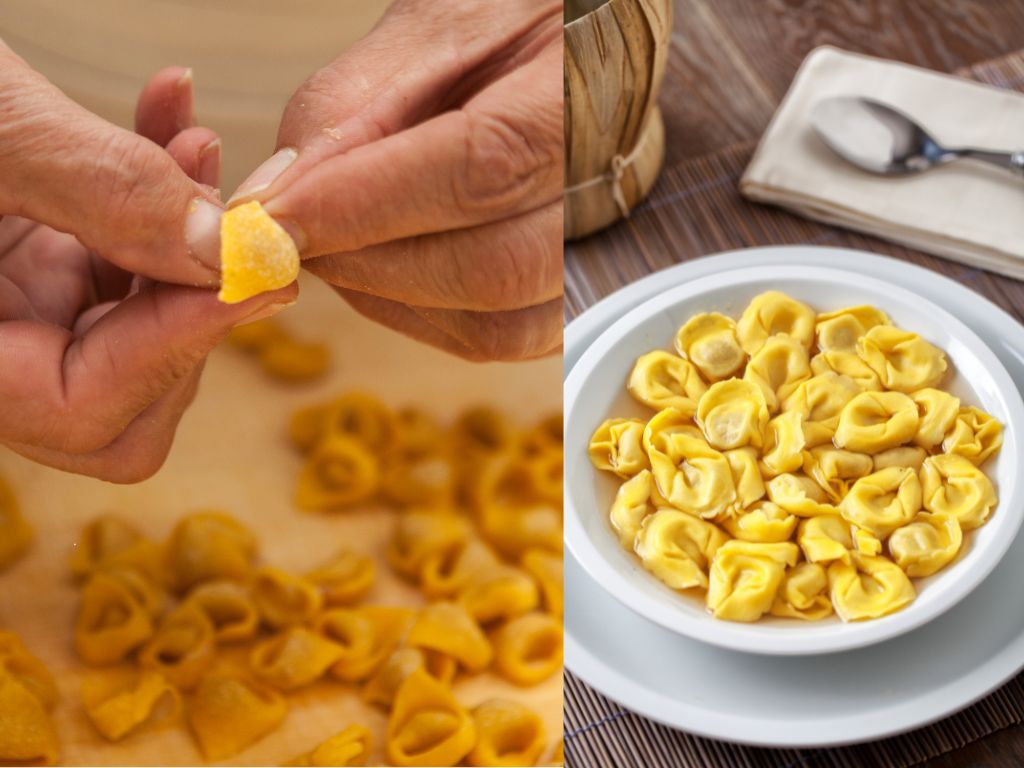 regional pasta shapes italy - tortellini