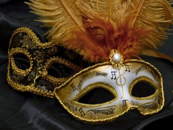 colombina half masks for venice carnival