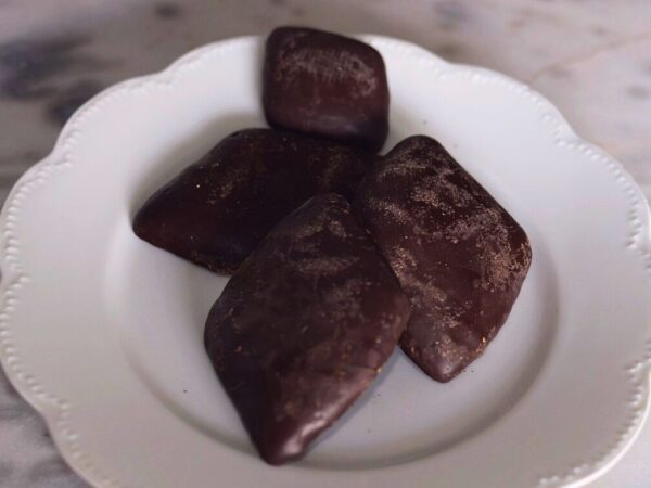 mostaccioli chocolate covered cookies