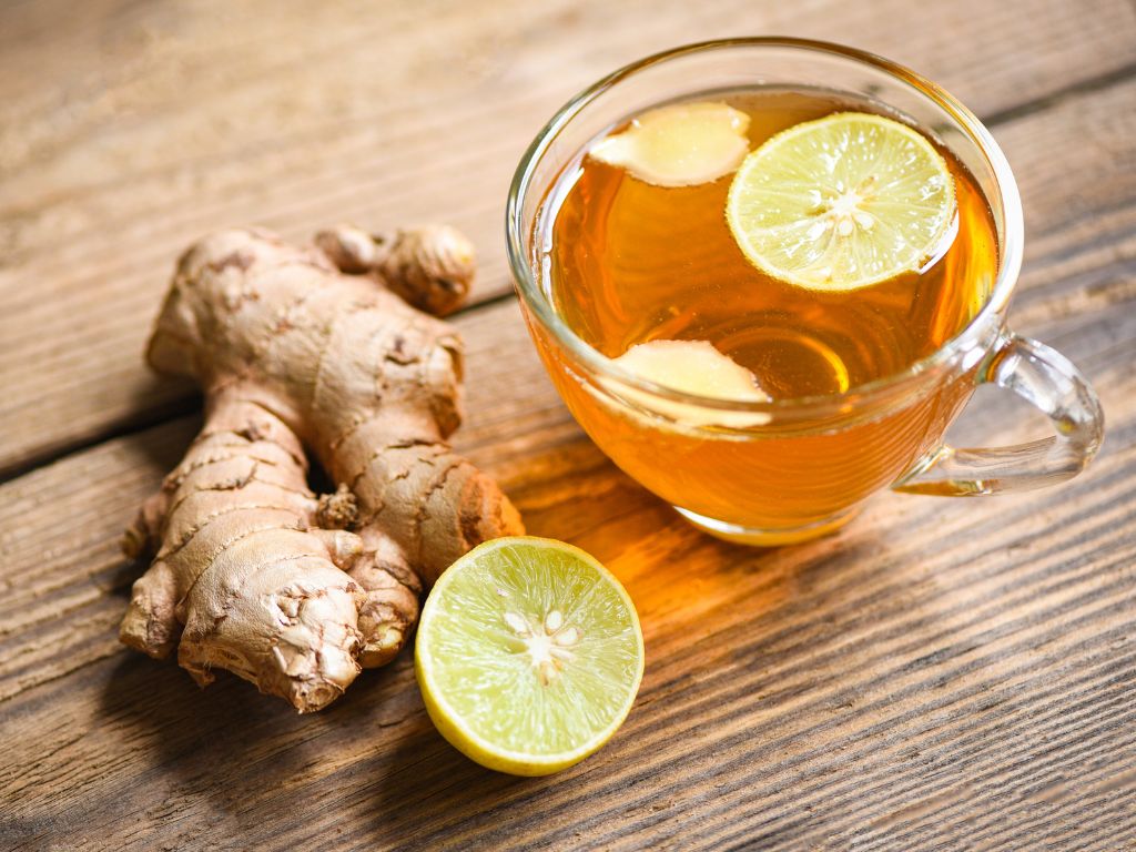 ginger lemon honey tea
