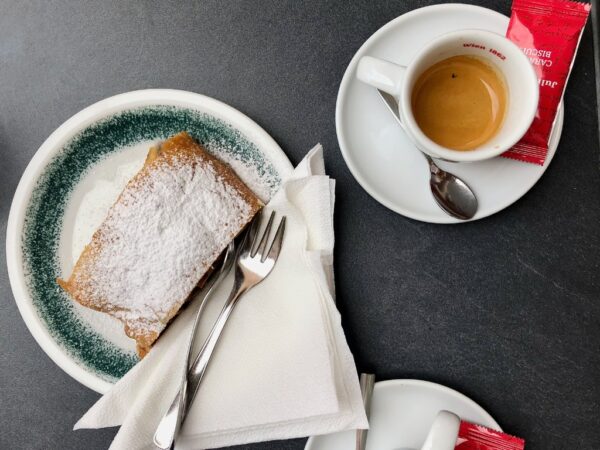 strudel in the Dolomites