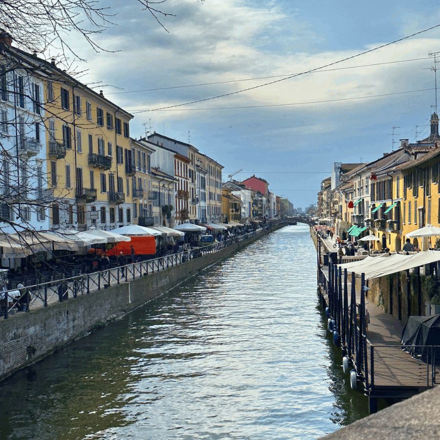 view of canal in milan