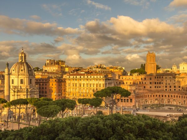 rome golden hour forum